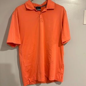 Nike golf Dri-Fit orange polo, medium